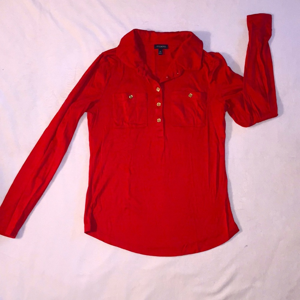 ❤️TALBOTS RED LONG-SLEEVE❤️